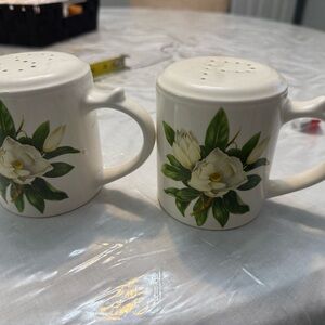 Floral Ceramic Salt and Pepper Shaker Set